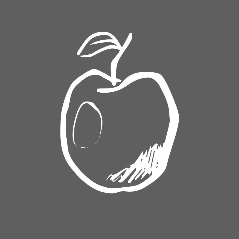 Apple dans le style (blanc)