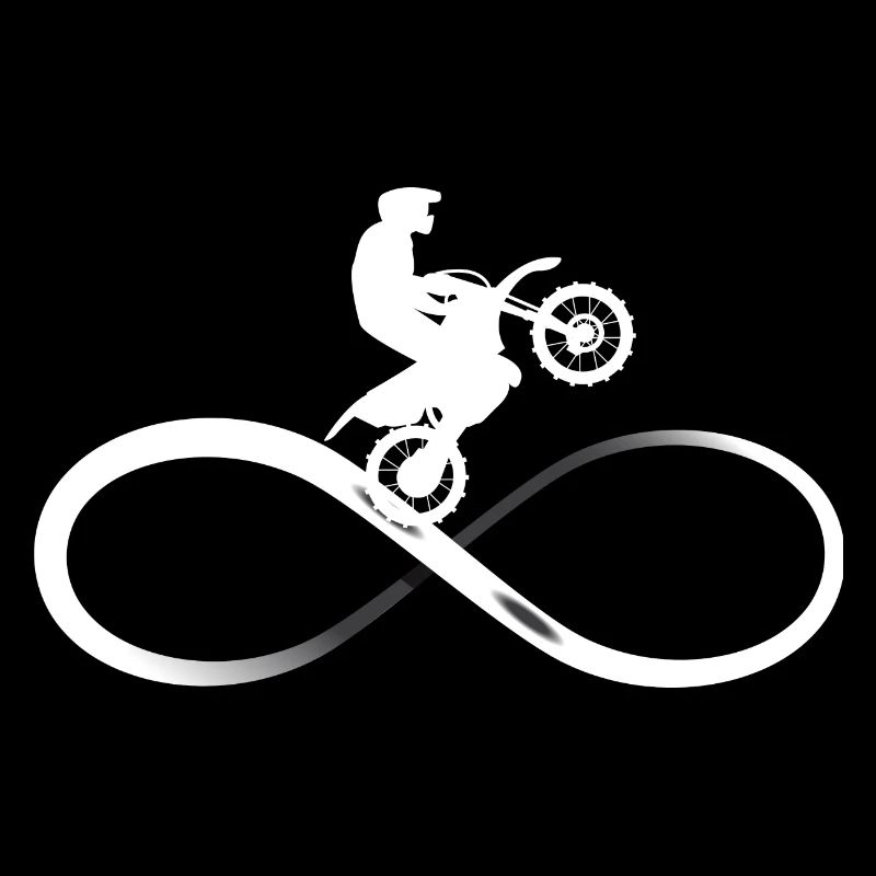 Motocross motorcycle infinity infinity symbol