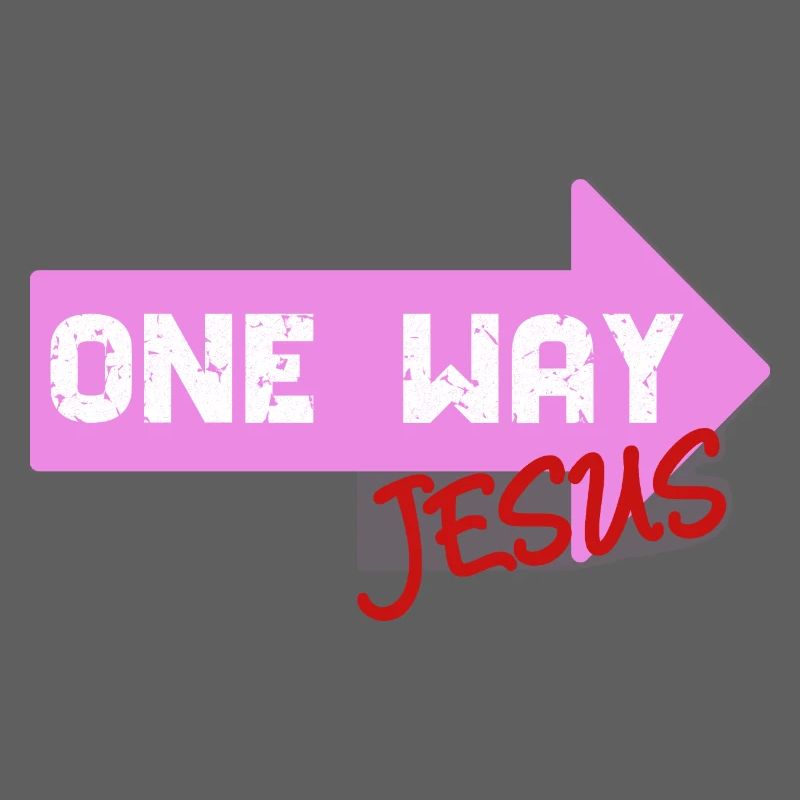 One Way Jesus lettering as a cool gift idea
