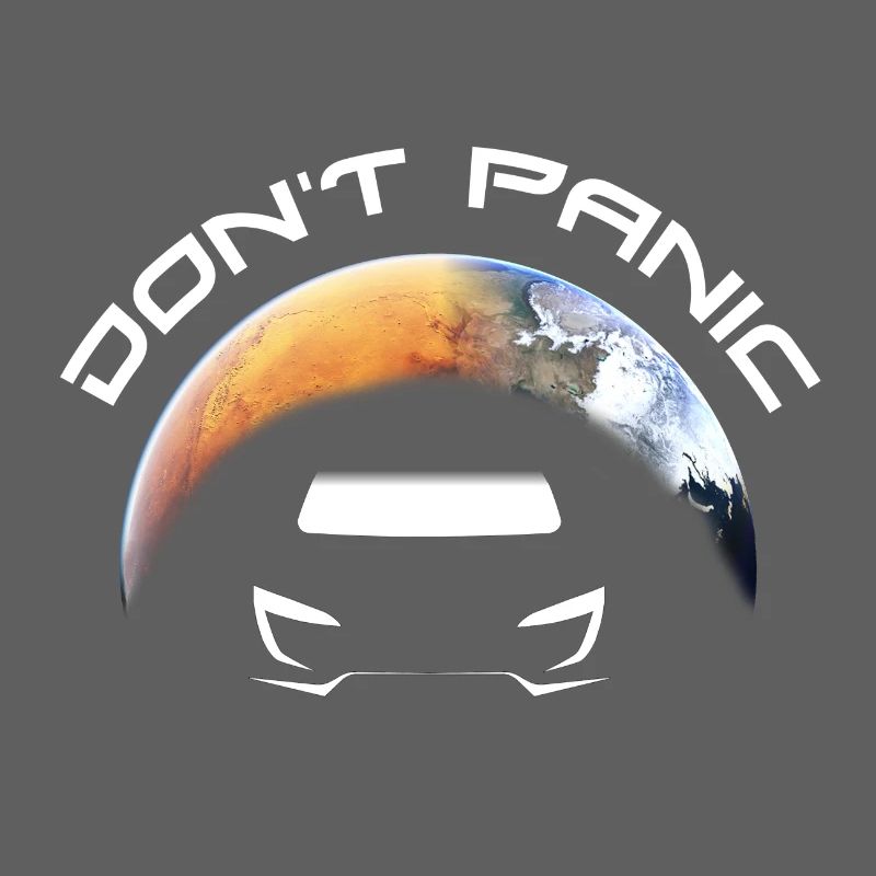Don't Panic Space X Starman