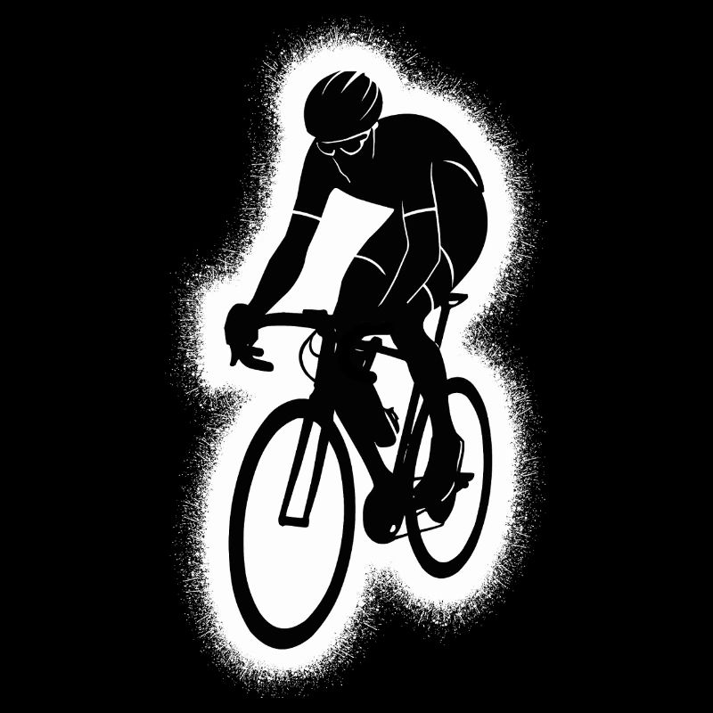 Cycliste de course cycliste sur route