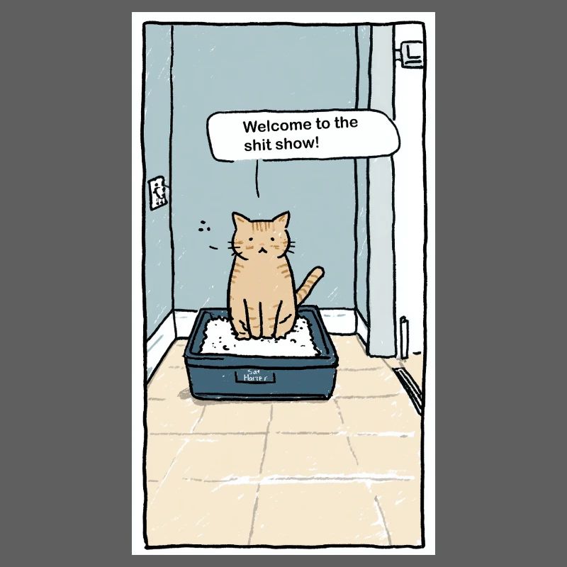 Litter Box Shitshow Humor