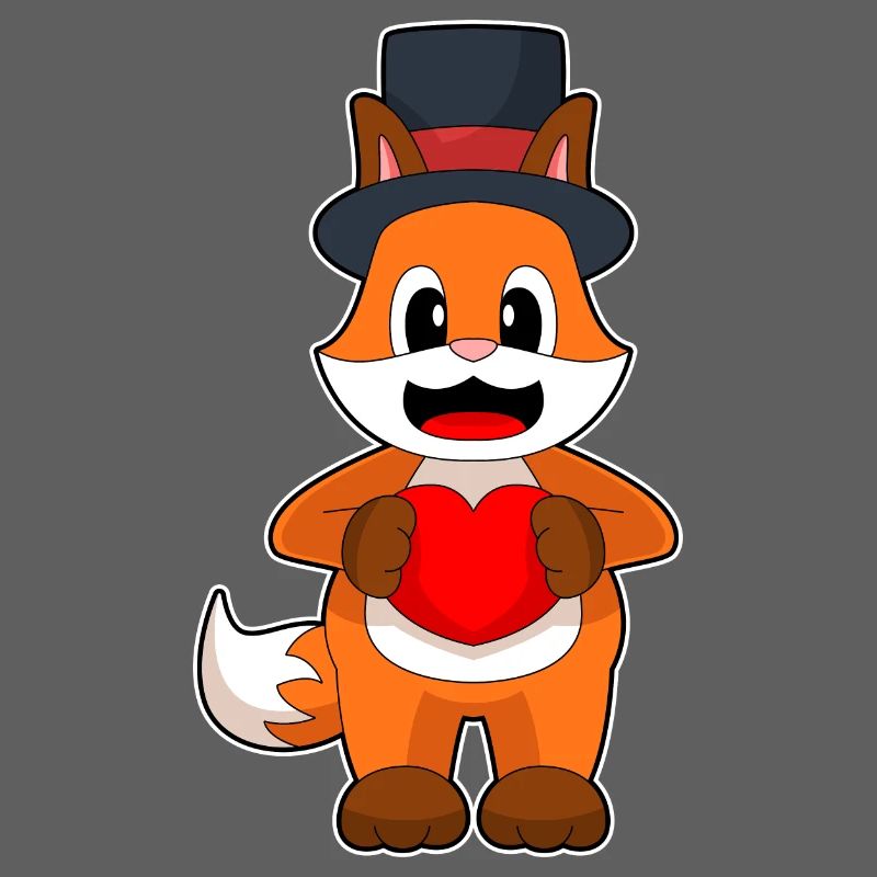 Fox Groom Heart Wedding