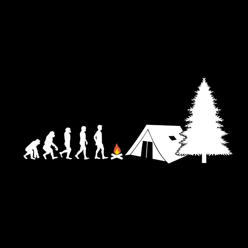 Evolution Geschenk Zelten Camping Urlaub Reisen
