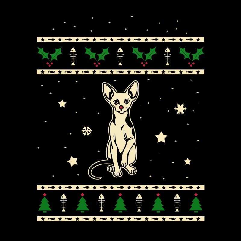 Sphynx Cadeau de Noël