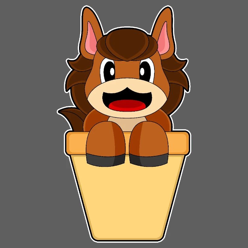 Cornet de glace de cheval