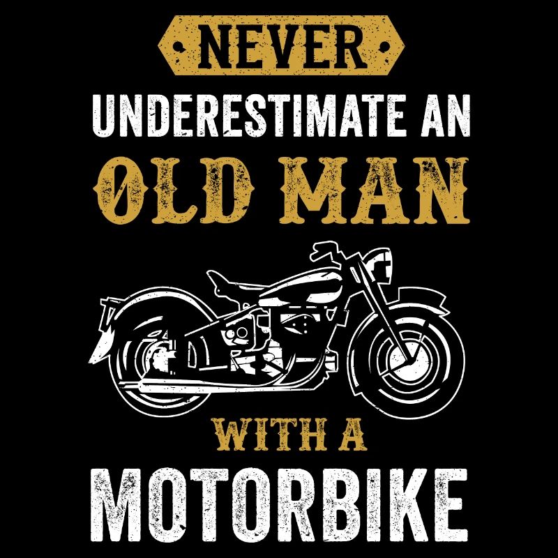 Alter Mann Motorrad lustiges Biker Geschenk