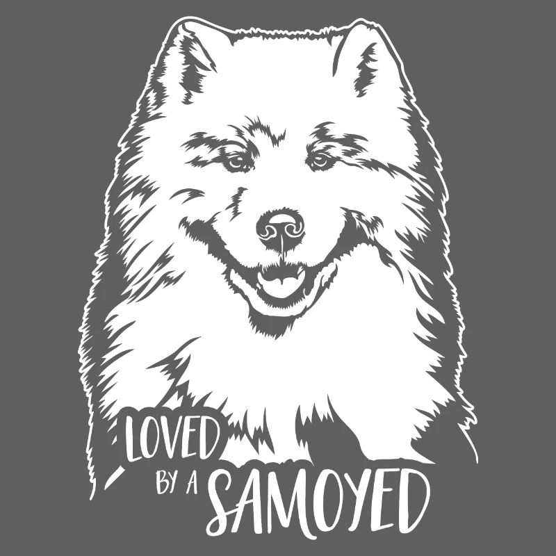 Loved by a Samoyed Dog Samoyed Dog Saying
