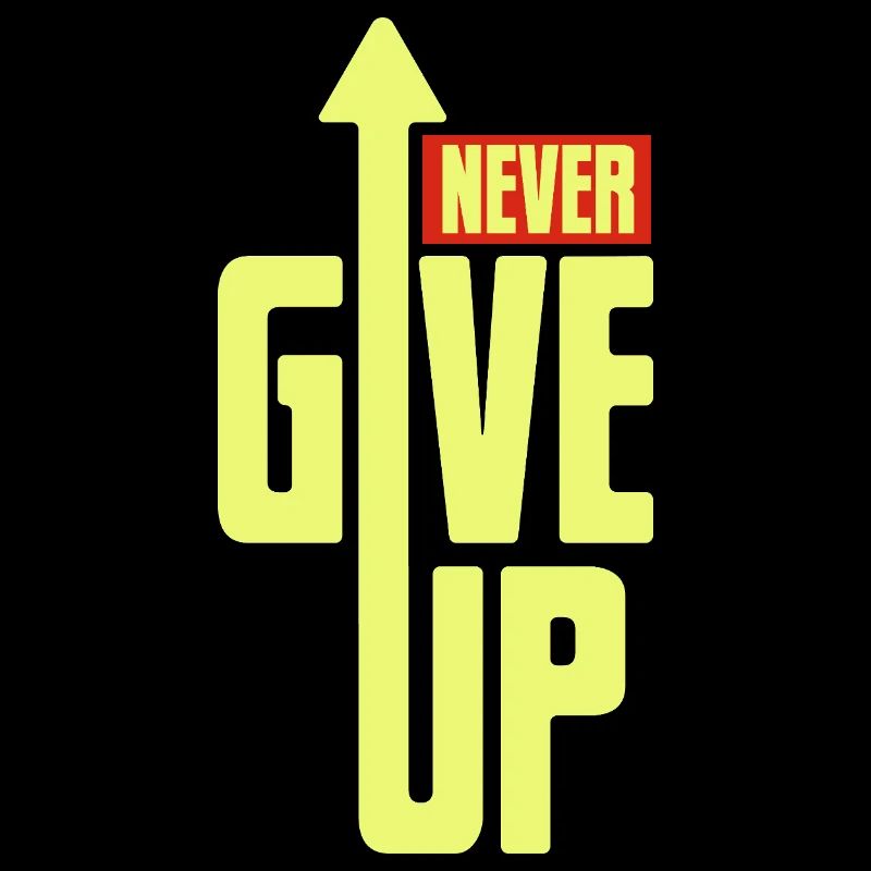 Never give up - Mut & Kraft schenken, Motivation