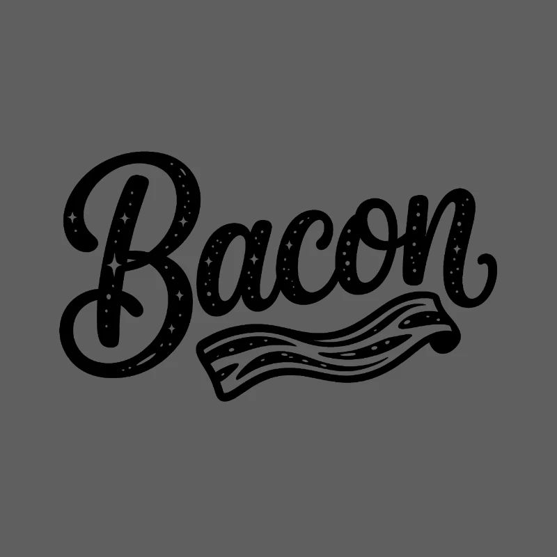 Bacon - Cool Fastfood Logo