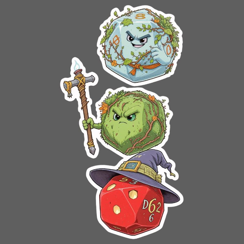 Cube Mage, Wizard & Druid – Fantasy Dice