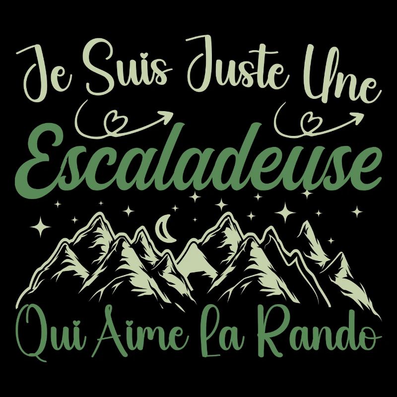 Escaladeuse aventurier passionnée de Randonnée