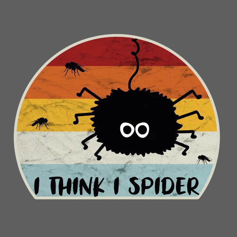 I Think I Spider Retro Ich Glaub Ich Spinne Fliege