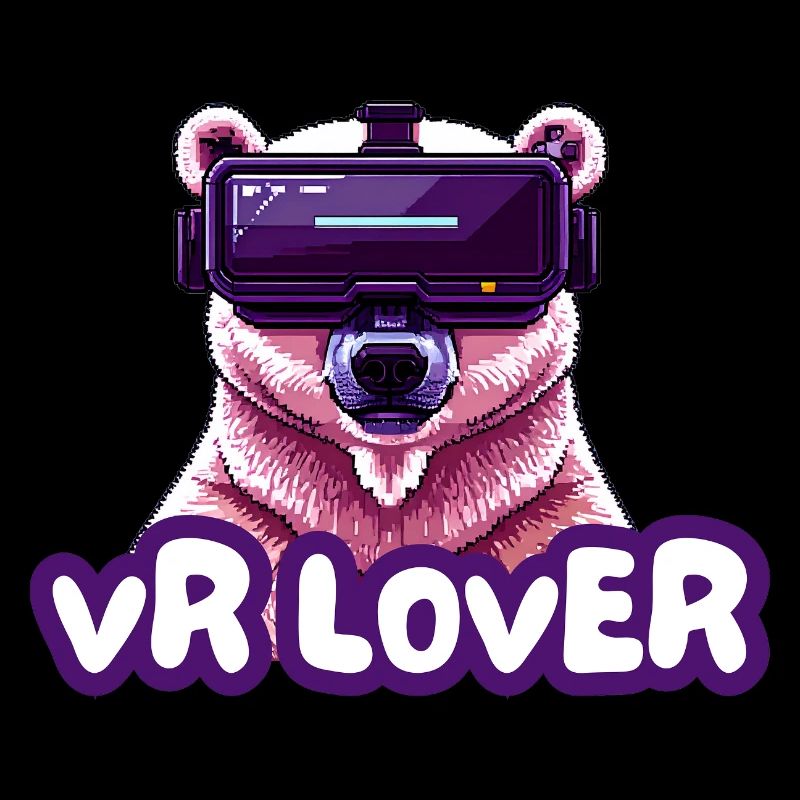 VR Bear with Virtual Reality Glasses