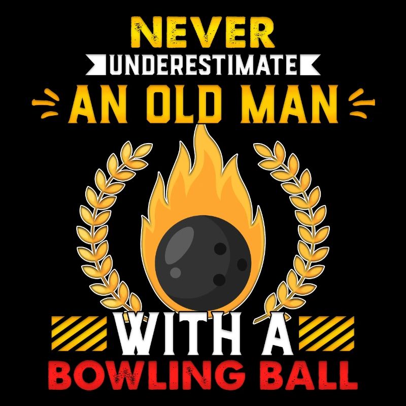 Bowling Bowler Alter Mann Rente Geschenk Rentner