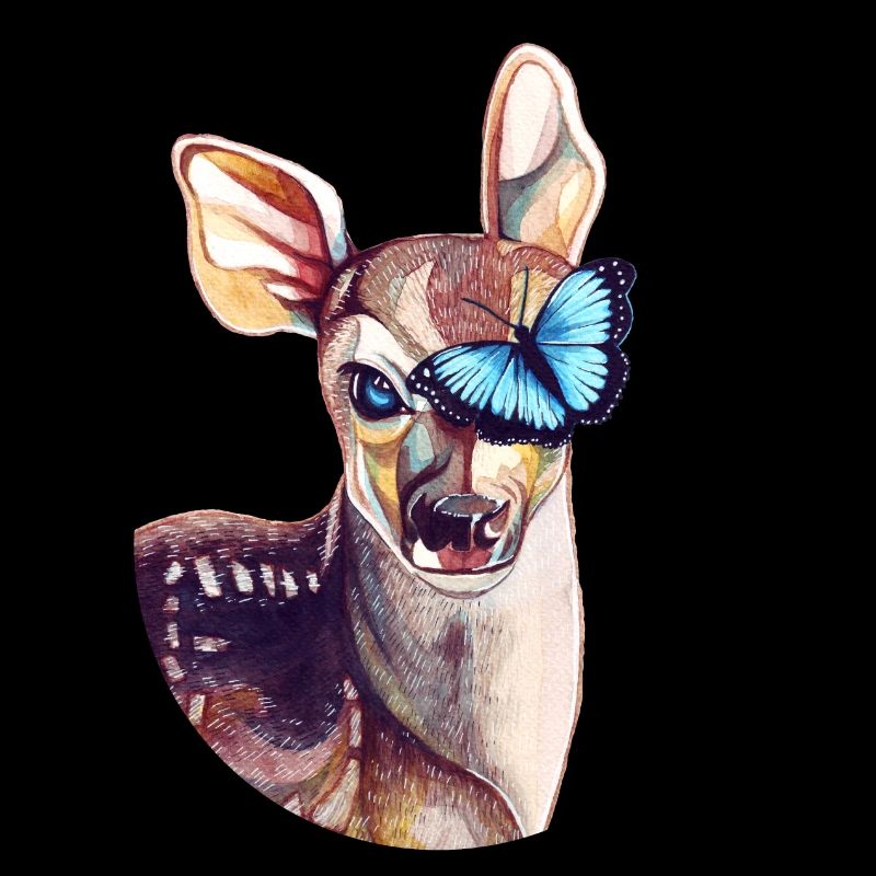 Deer & Butterfly - hommage à la vie est étrange