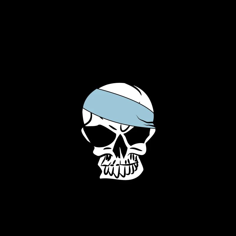 Paddle oars crossed skull skull Skull 3c