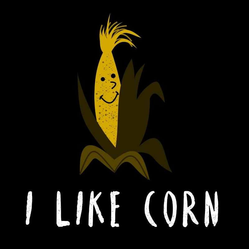 I like Corn Mais Maiskolben Geschenk Idee Vegan