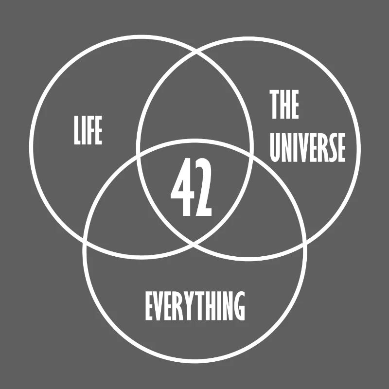 42 - The ultimate answer! Cool, funny idea