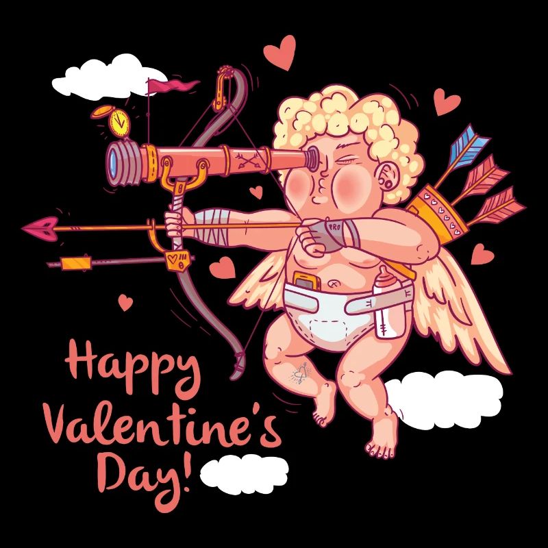 Armure avec arc et flèche répand l'amour