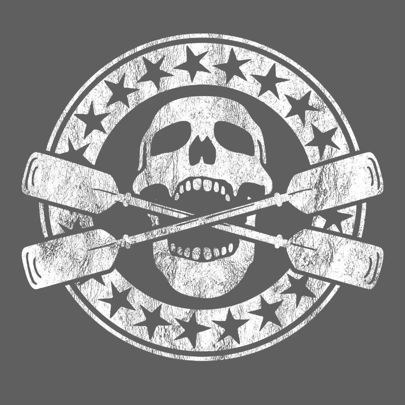 Rowing Oarsman Skull Canoe
