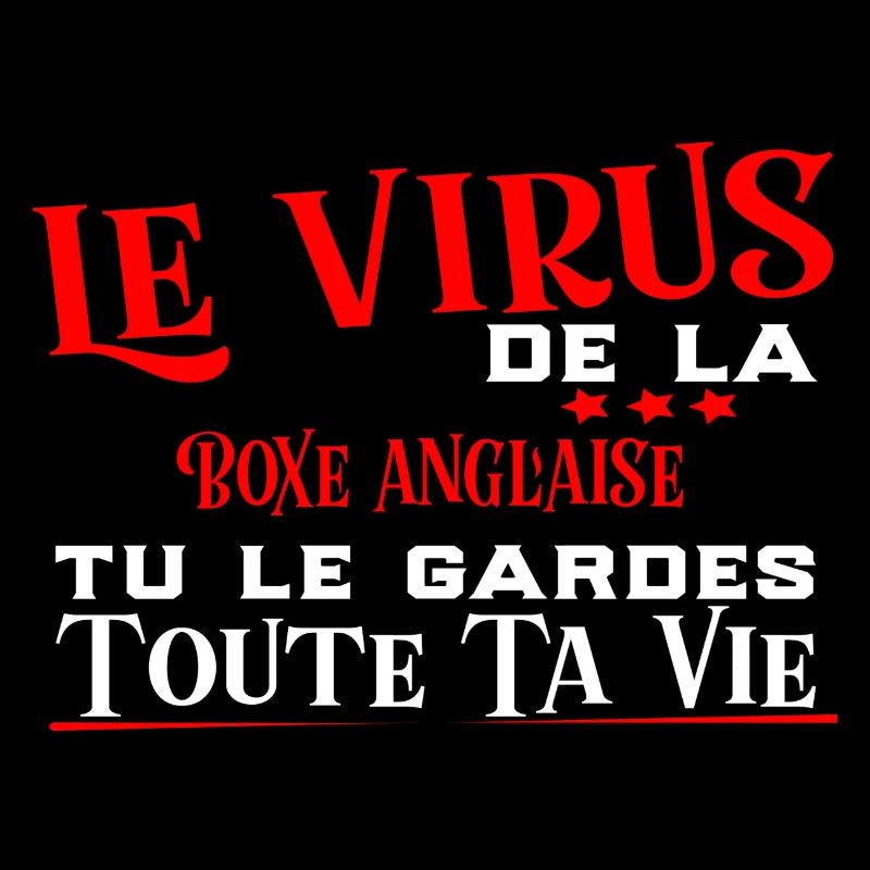 Boxe anglaise Virus cadeau sport