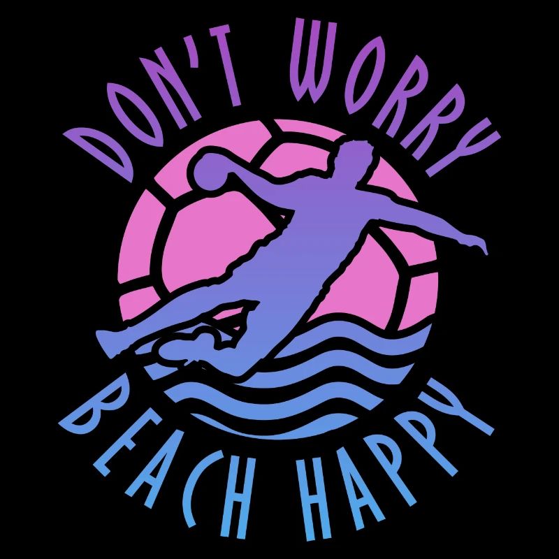 Ne vous inquiétez pas Beach Handball de plage heureux