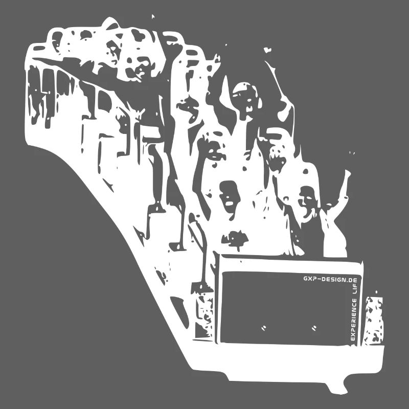 gxp life is a rollercoaster white - roller coastw