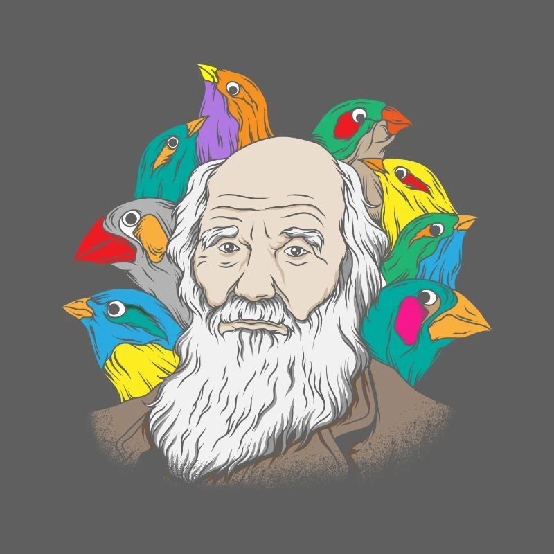 Charles Darwin Portrait Geschenk Evolution
