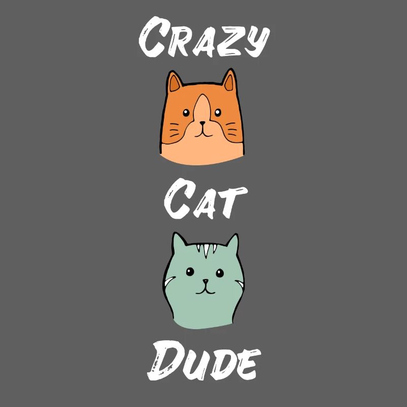 Crazy Cat Type Cat amoureux de chat Meow