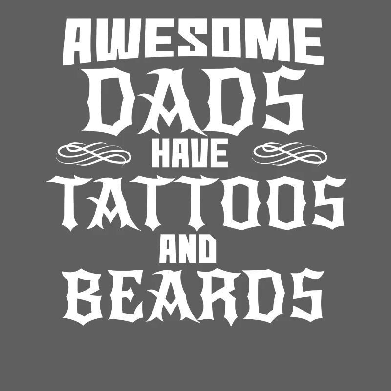 Papa Dad Tattoo Bart Dads Vatertag Papi Sohn son