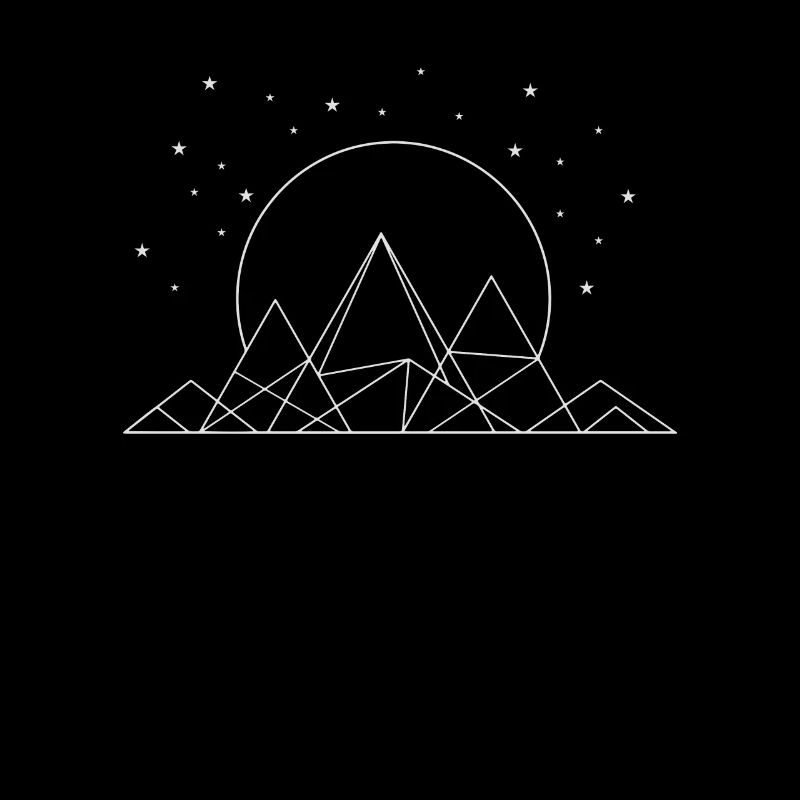 Geometric Mountains - Modern Abstract Gift