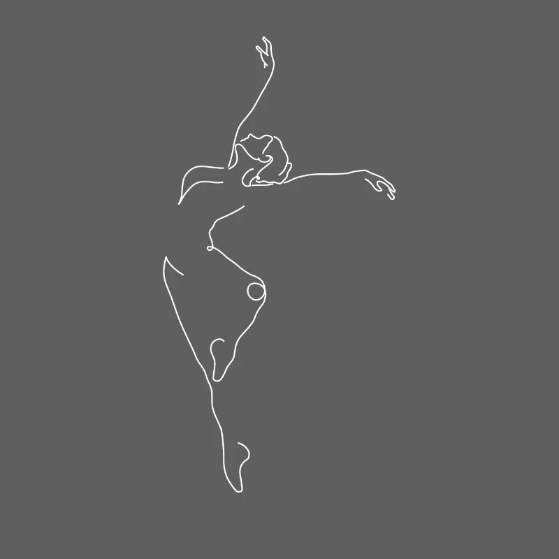Danseur danse dancing lineart