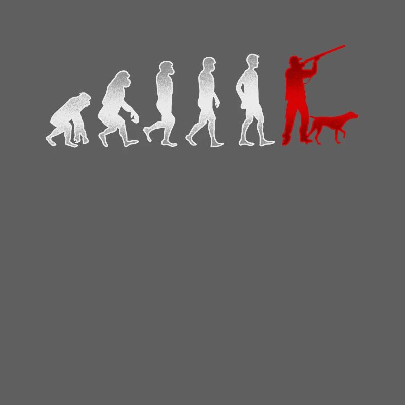 Evolution Jagen Jäger Jagd Jagdhund Geschenk