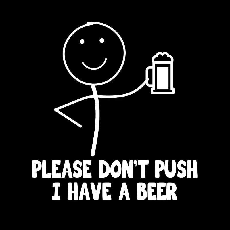 Stick Figure Stickman Ich Habe Ein Bier