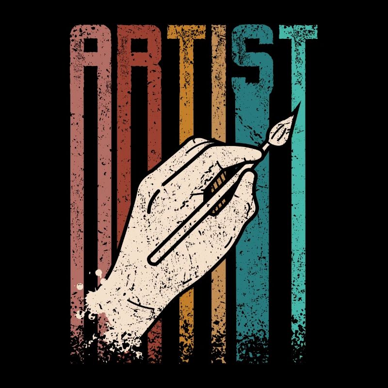 Retro Vintage Painter Arist