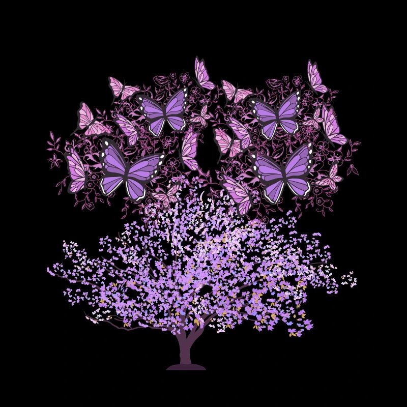 Tree, Spring, Insects, Butterflies, Nature