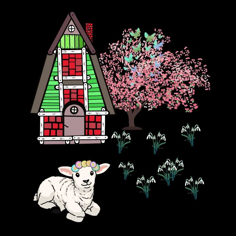 Happy Easter Lamb Schaff Easter Nature Spring