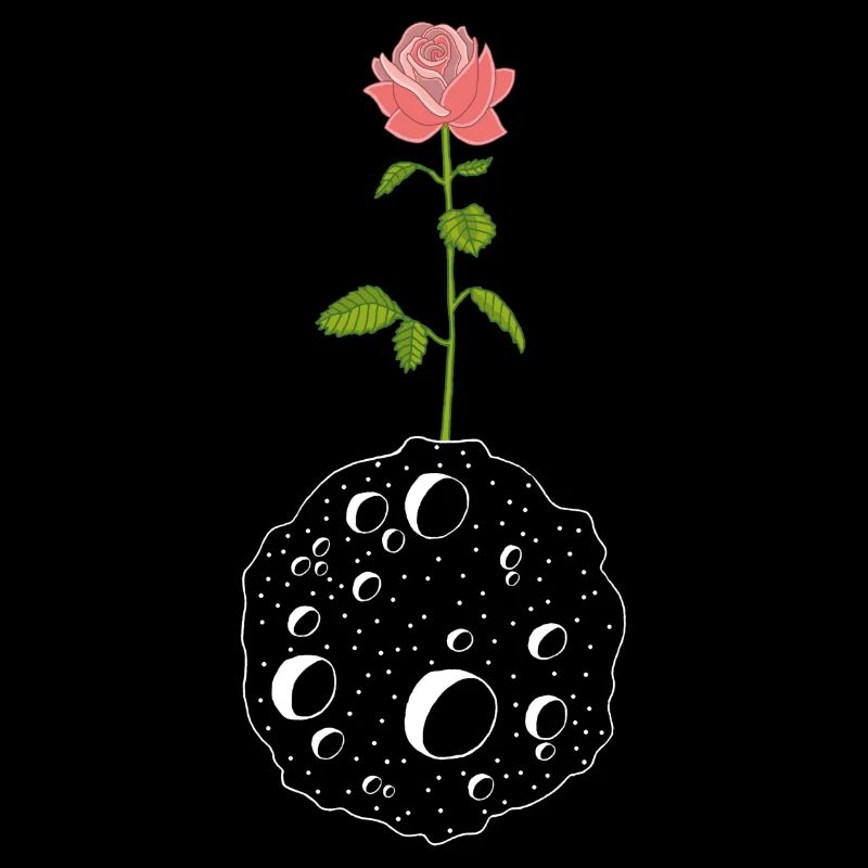Die Blume und der weiße Planet
