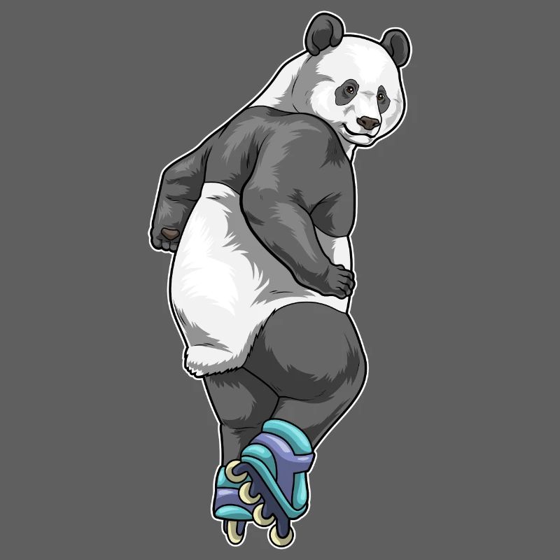Panda Inline skating roller skates