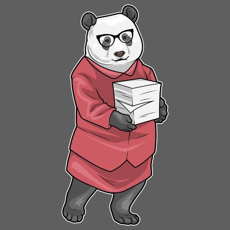 Panda Secretary Paper Stack