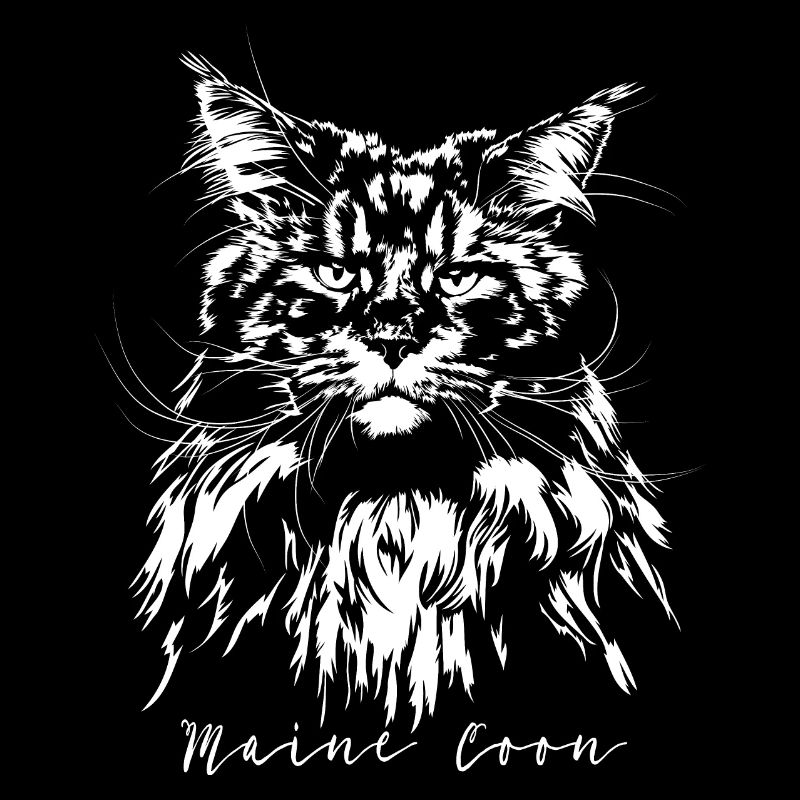 MAINE COON Katze Katzen Wilsigns Geschenkidee