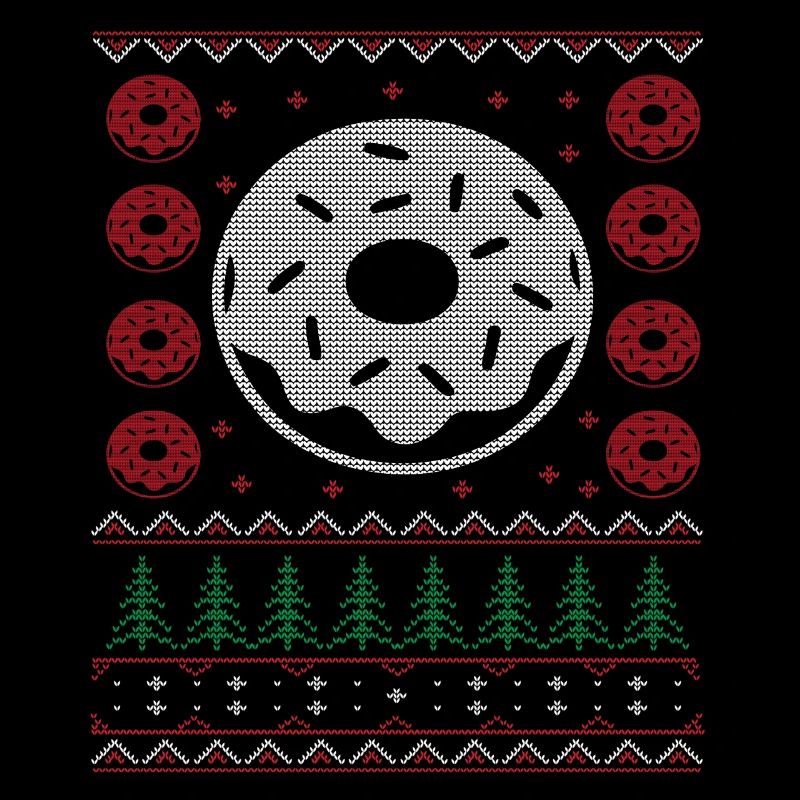 Donut laid cadeau de Noël Pull