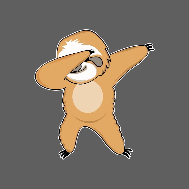 Dabbing sloth dancing funny gift
