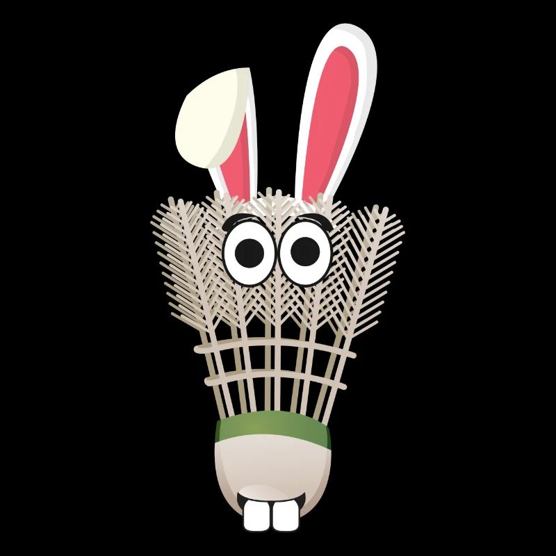 Badminton Shuttlecock Easter Bunny Easter Gift Bunny