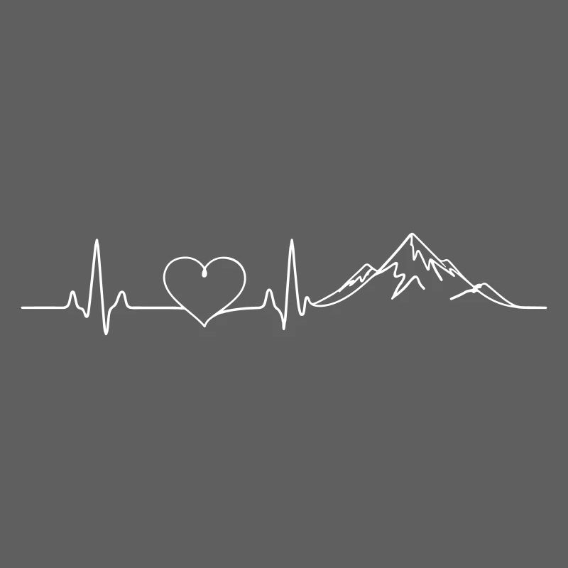 Mountains Pulse Heart