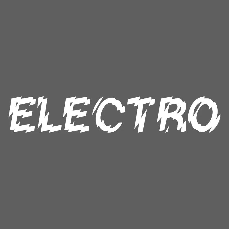 Conception de logo typographique de musique électro