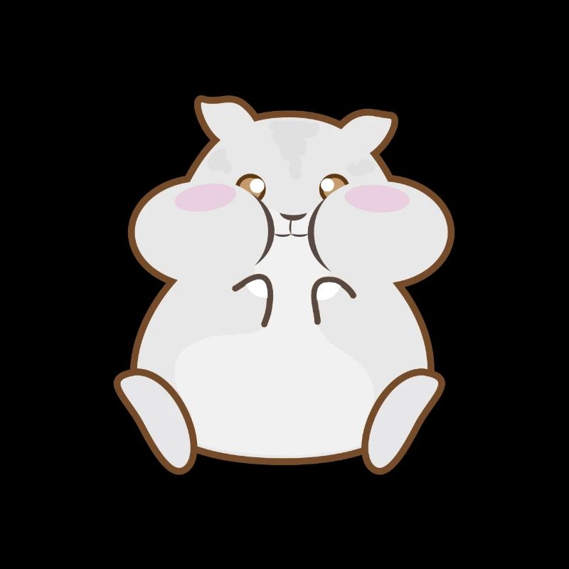 funny animals child motifs hamster eats nuts