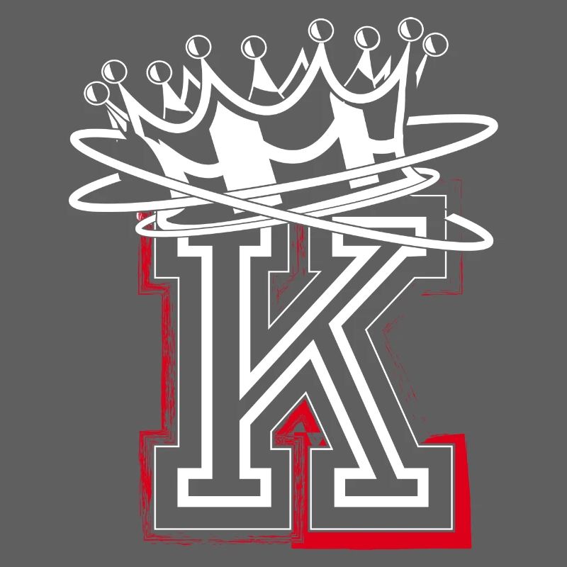 Letter K with crown