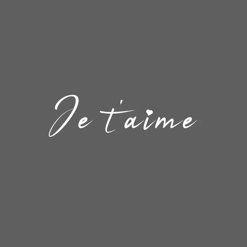 Je t’aime Script Romance
